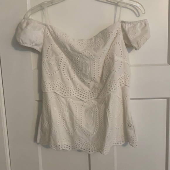 Bailey 44 bnwt off the shoulder eyelet top - Picture 1 of 2